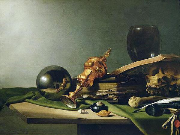 Pieter Claesz Vanitas - Still-Life oil painting picture
